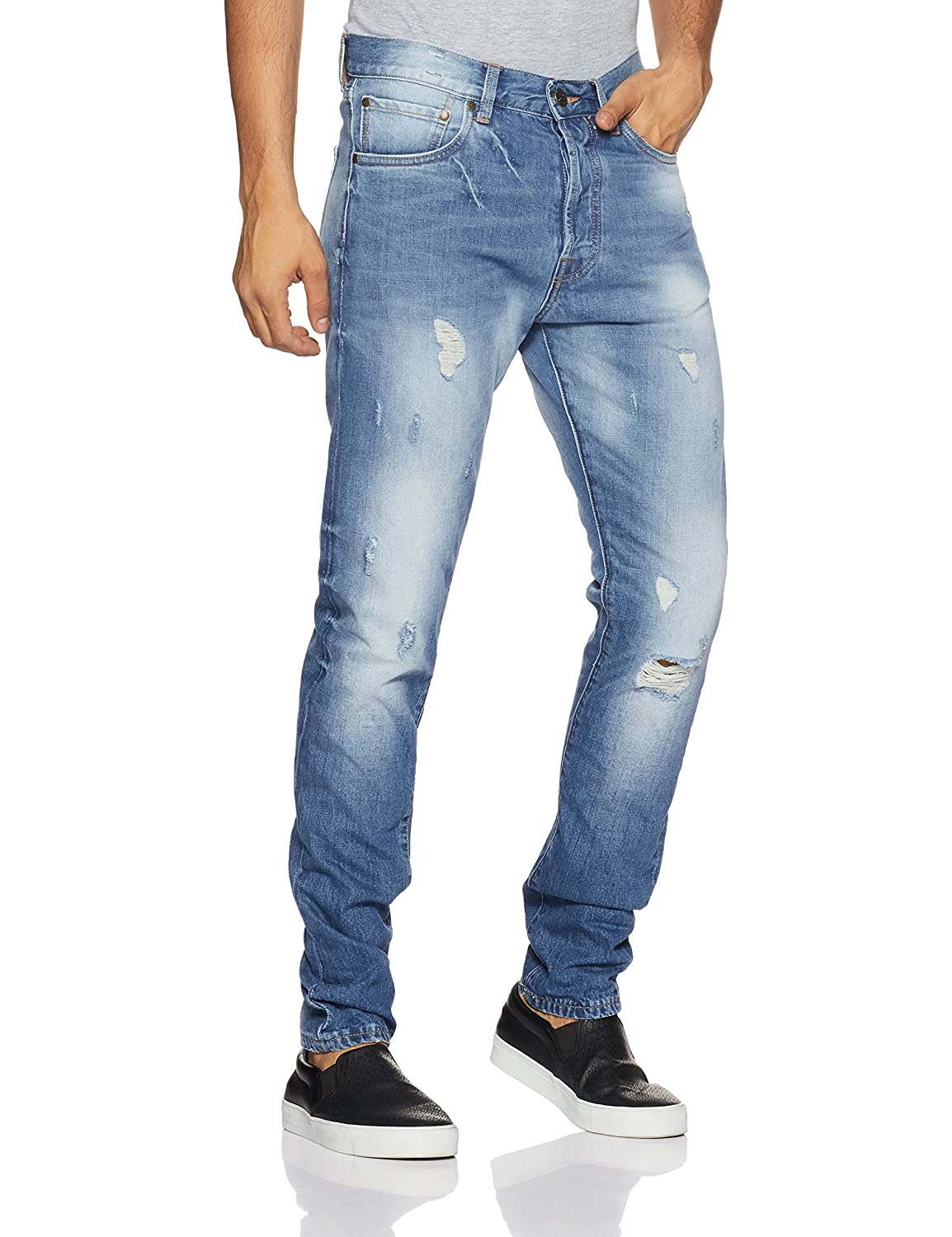 Jack & Jones Men's Erik Relaxed fit Denim Jeans