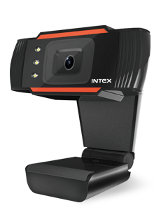 Intex HD Webcam with Auto Focus HD 720P Web Camera for Video Calling Conferencing Recording, PC Laptop Desktop USB Webcams Play and Plug